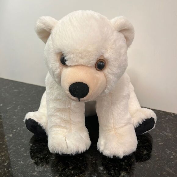 WILD REPUBLIC Baby Polar Bear Cub 14”WWF Adoption Plush  ADORABLE - Picture 1 of 8